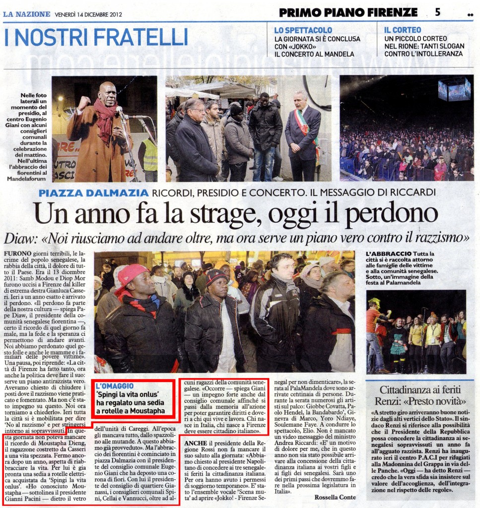 La Nazione 5 Dicemebre 2010
